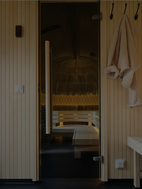 個室サウナの外観